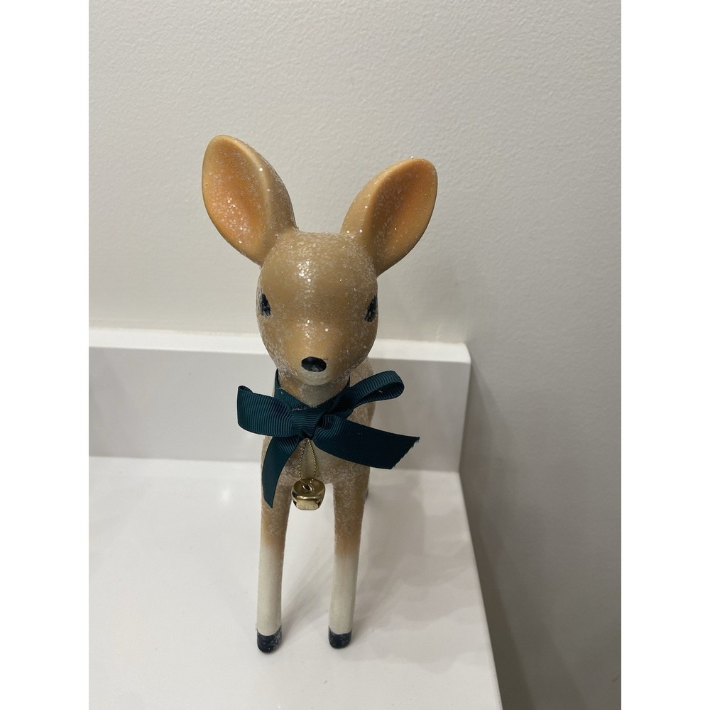 Grandin Road Nostalgic Deer Christmas‎ Figurines Holiday Reindeer Original Box - Picture 12 of 16